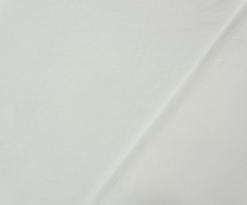 White Famous Maker Rayon Spandex Solid Slub Jersey Knit Fabric
