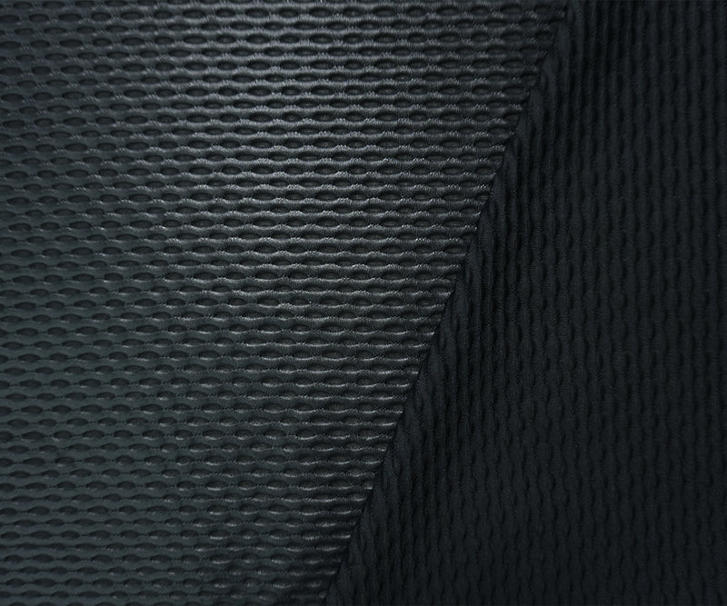 Black Famous Maker Nylon Spandex Mesh 3D Knit Yoga Fabric