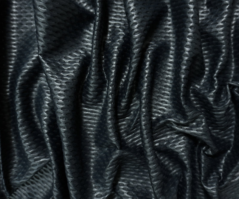 Black Famous Maker Nylon Spandex Mesh 3D Knit Yoga Fabric
