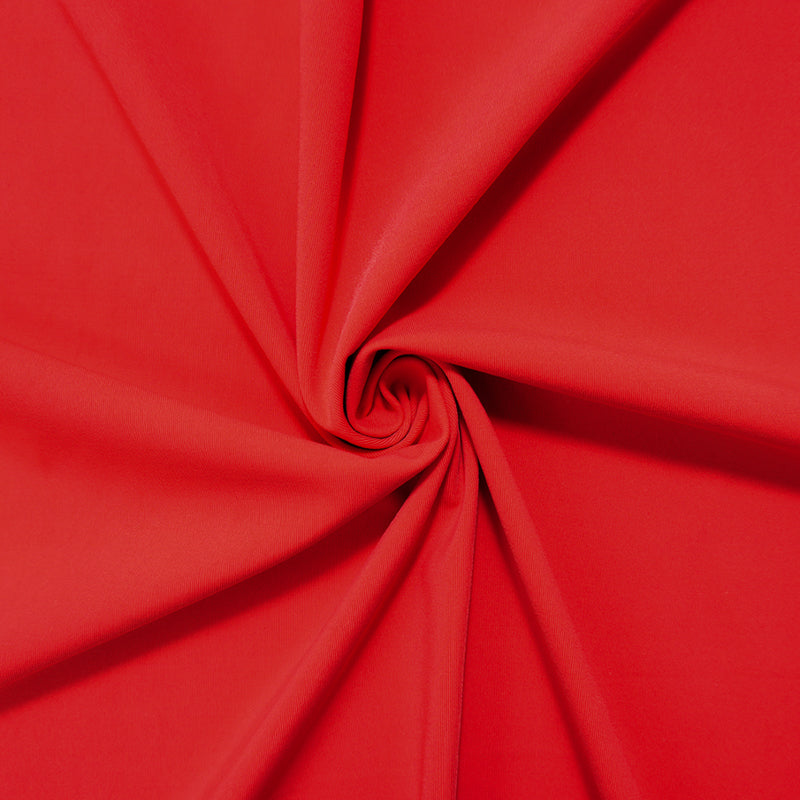 Red Famous Maker Nylon Spandex Solid Tricot Knit Yoga Fabric
