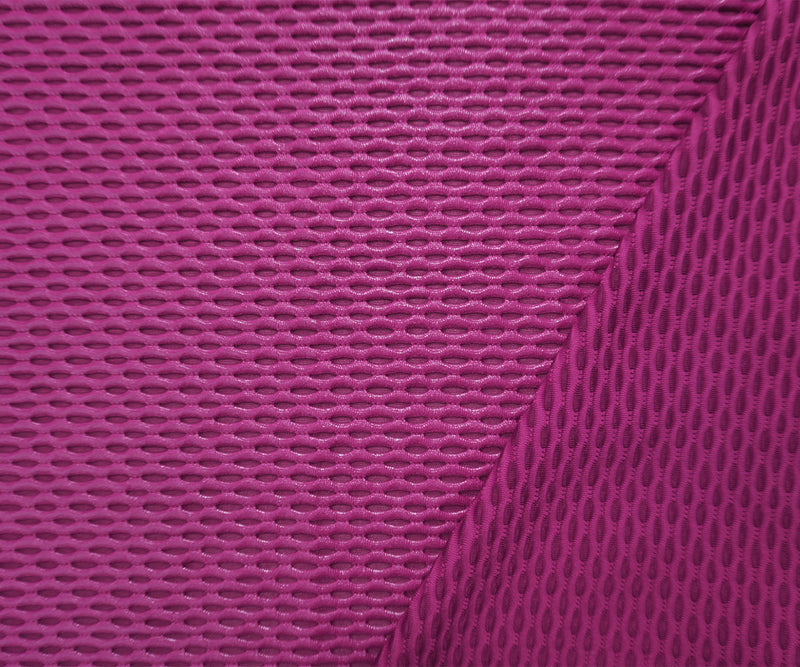 Bright Magenta Famous Maker Nylon Mesh 3D Knit Yoga Fabric