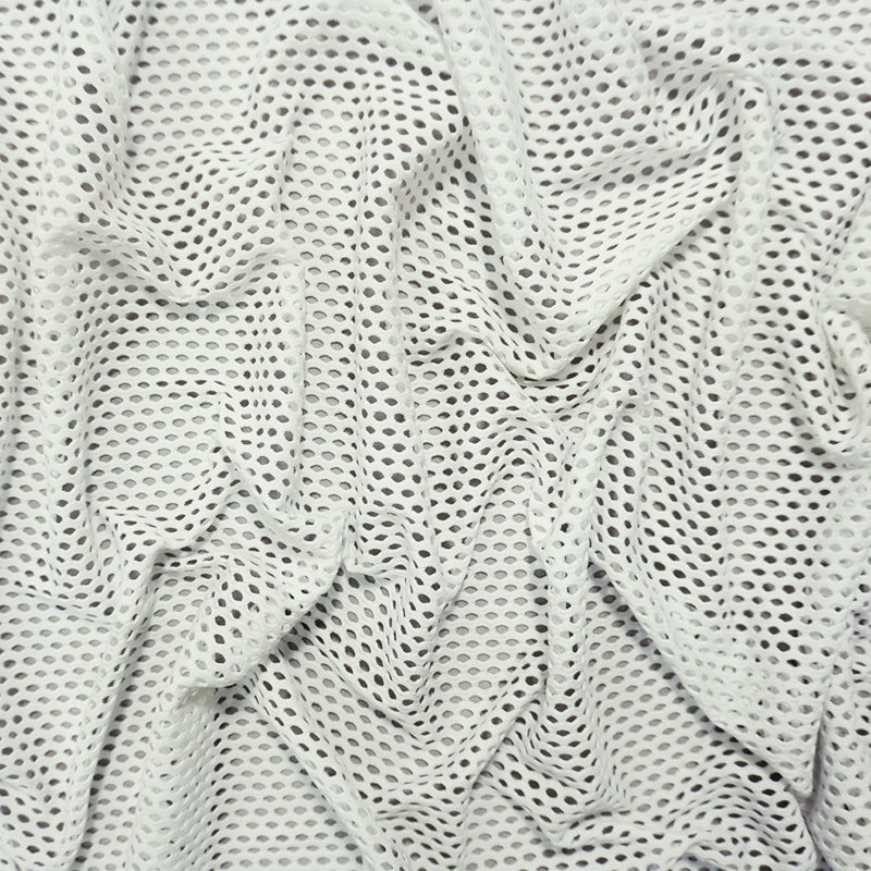 White Famous Maker Nylon Spandex Net Yoga Knit Fabric