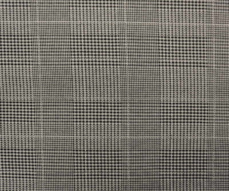 Gray-Black Famous Maker Poly Houndstooth Fleece Knit Fabric