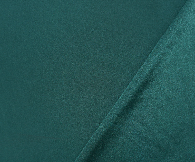 Deep Green Famous Maker Nylon Solid Satin Tricot Knit Yoga Fabric