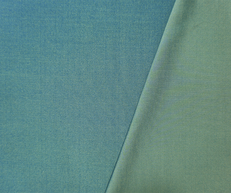 Teal Famous Maker Nylon Heather Interlock Yoga Knit Fabric