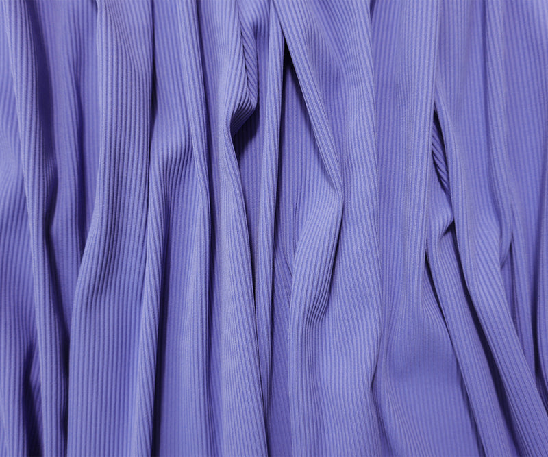 Periwinkle Famous Maker Nylon Spandex Solid Rib Knit Yoga Fabric