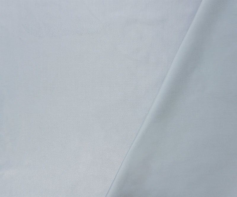 Gray Famous Maker Nylon Solid Satin Tricot Knit Yoga Fabric