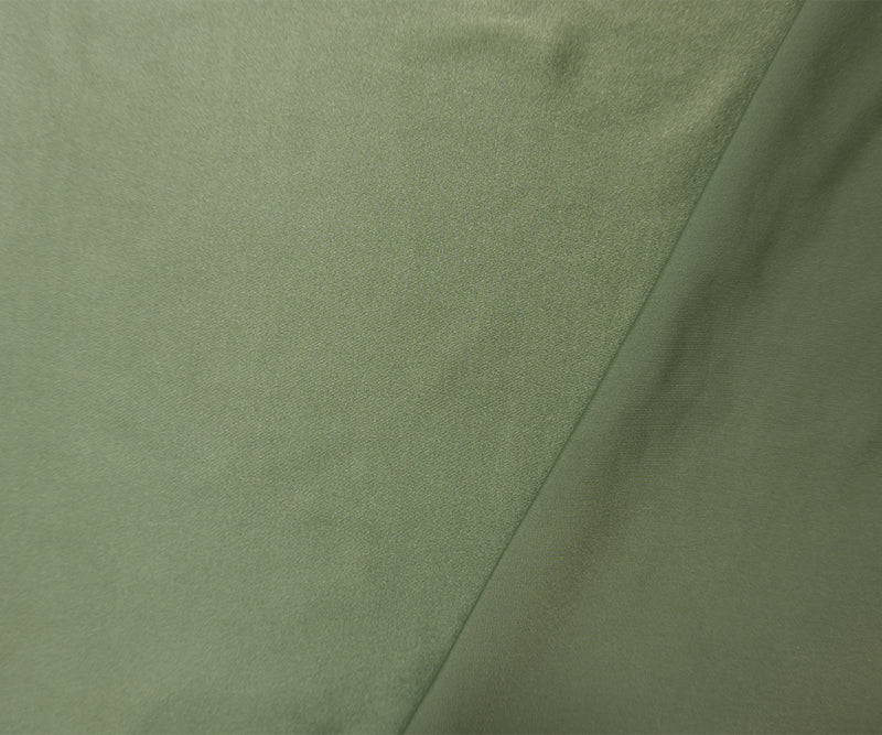 Green Famous Maker Nylon Solid Satin Tricot Knit Yoga Fabric