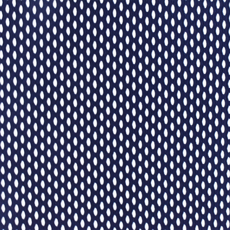 Dark Indigo Blue Famous Maker Mesh Stretch Yoga Activewear Knit Fabric