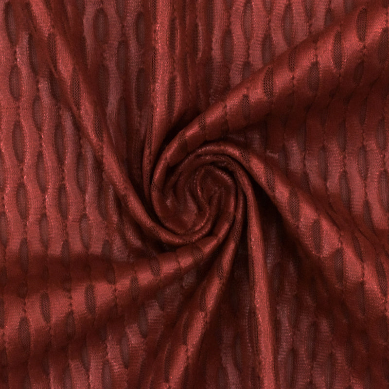 Spiced Orange Famous Maker Stretch 3D Mesh Yoga Activewear Fabric