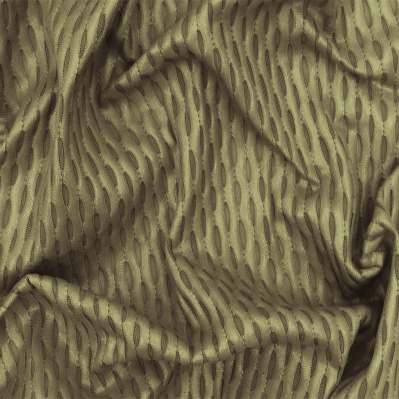 Olive Green Famous Maker Stretch 3D Mesh Yoga Activewear Fabric