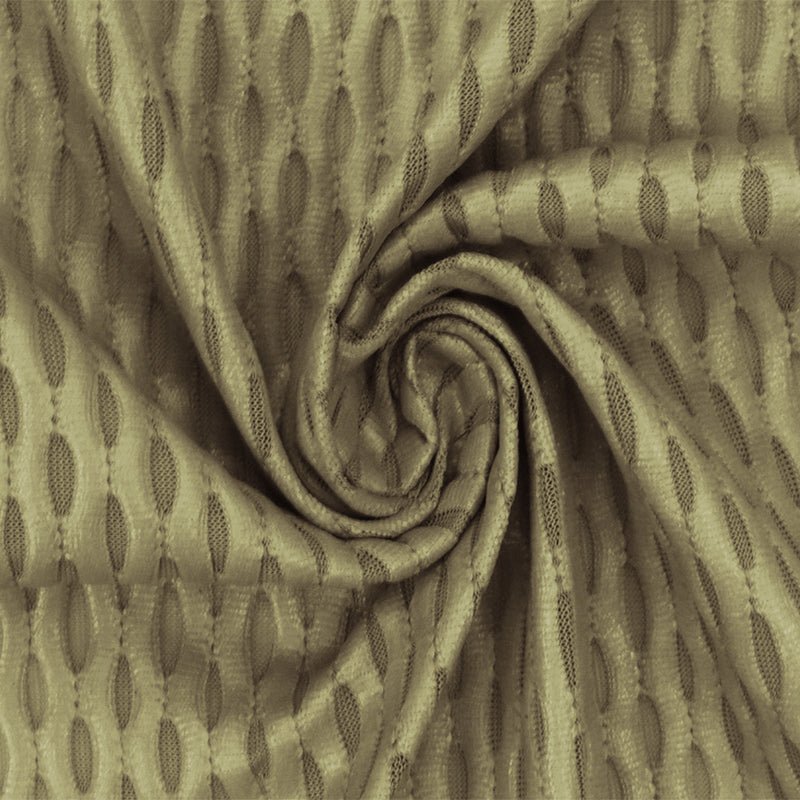 Olive Green Famous Maker Stretch 3D Mesh Yoga Activewear Fabric