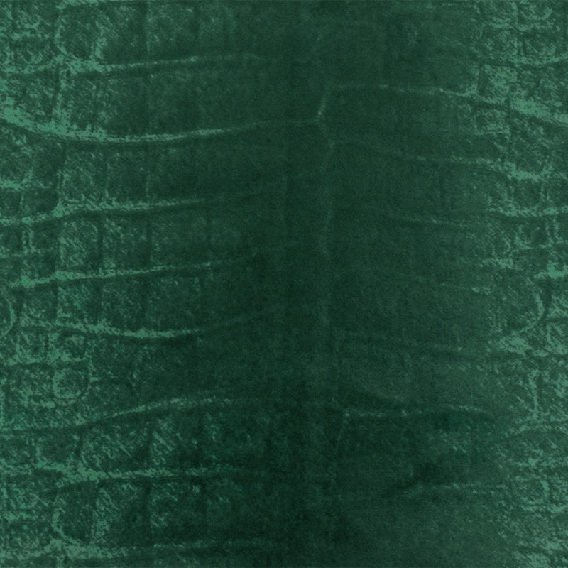 Green-Multi Famous Maker Reptile Printed Satin Tricot Knit Fabric