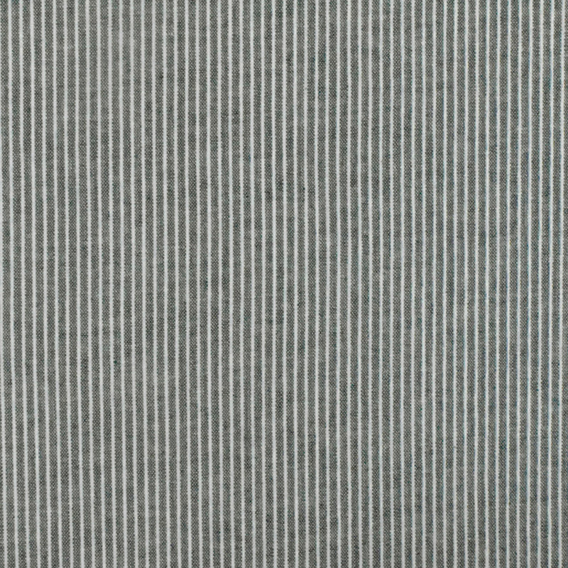 Vintage Navy-White Stripe Stretch Cotton Chambray Woven Fabric