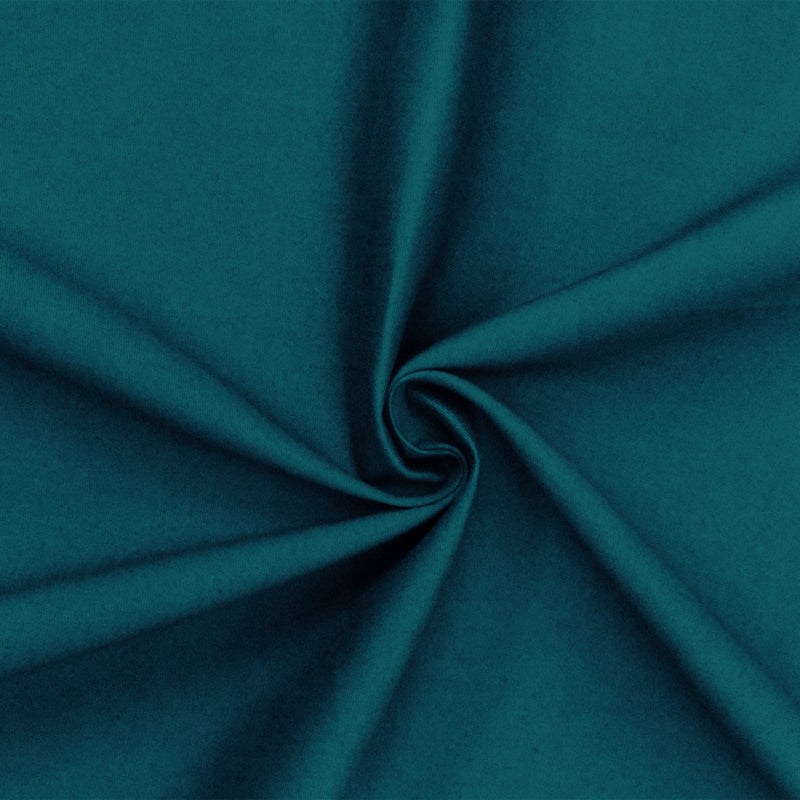 3 1/2 YD PC-Deep Teal Poplin Stretch Woven Fabric