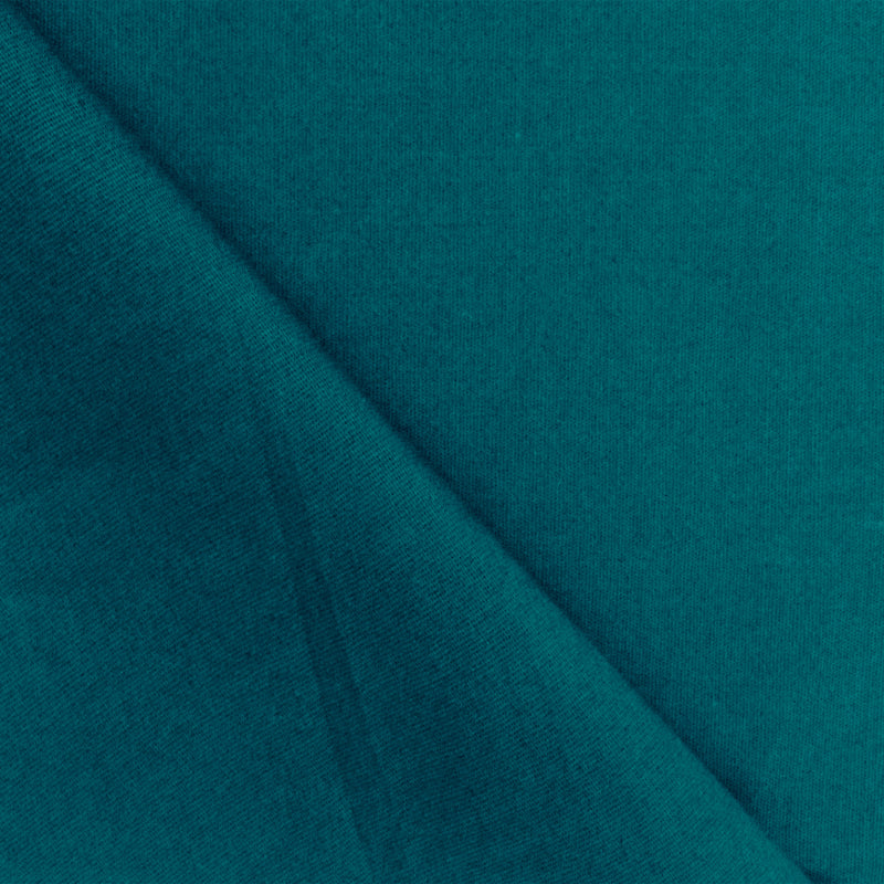 3 1/2 YD PC-Deep Teal Poplin Stretch Woven Fabric