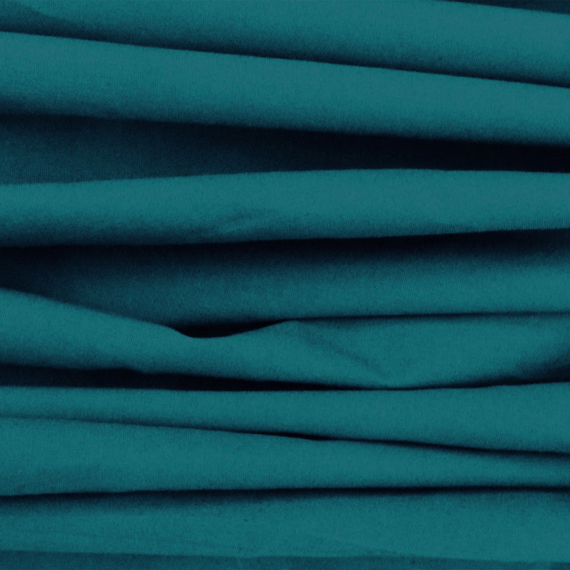 4 1/4 YD PC-Deep Teal Poplin Stretch Woven Fabric