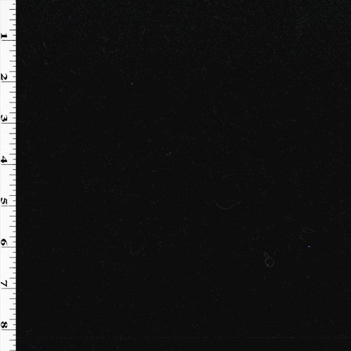 Night Black Wool Blend Textured Twill Woven Jacketing Fabric