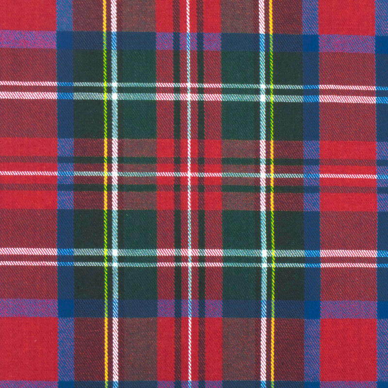 3 YD PC-Dark Red-Blue-Multi Plaid Twill Woven Fabric
