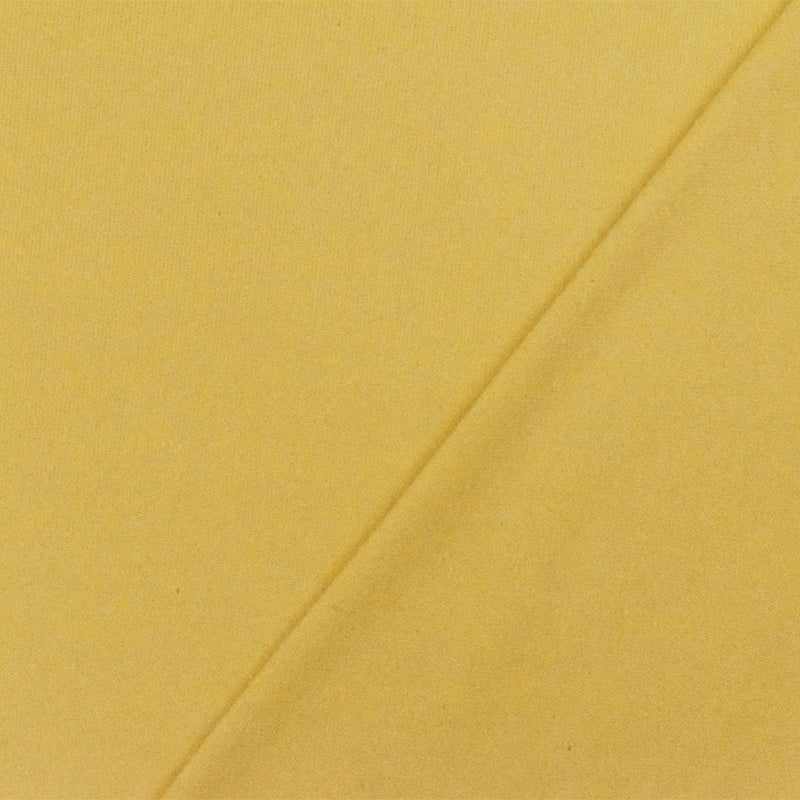 Light Mustard Yellow Solid Stretch Poly Double Brushed Jersey Knit Fabric