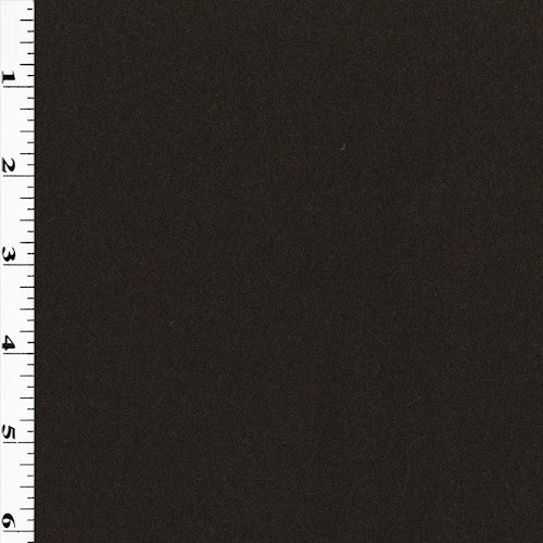 2 YD PC-Dark Brown Melton Wool Blend Jacketing Fabric