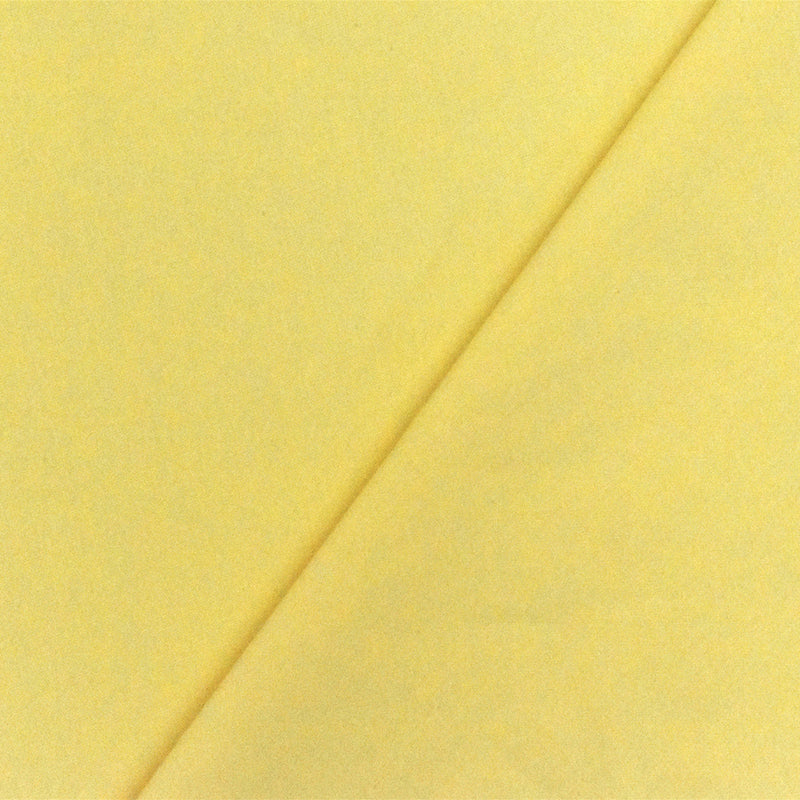 Corn Yellow Solid Stretch Cotton Blend Broadcloth Woven Fabric