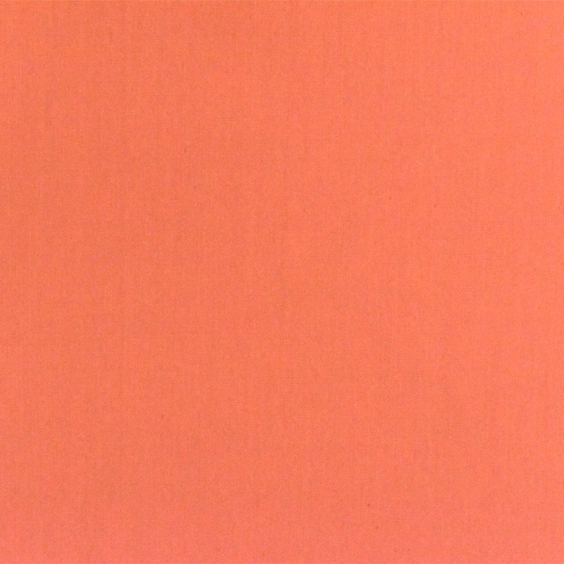 Electric Orange Solid Stretch Cotton Blend Broadcloth Woven Fabric