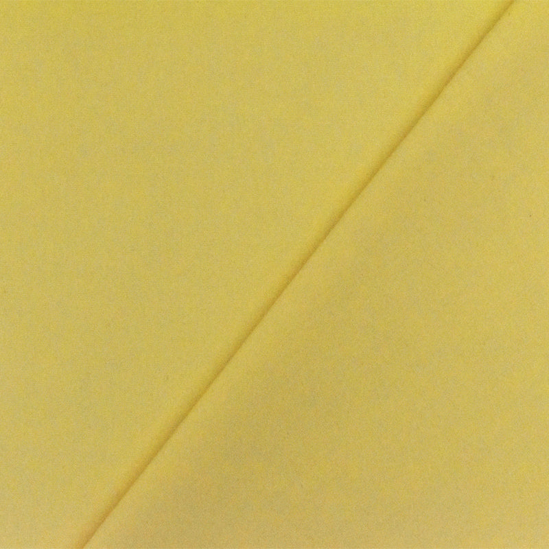 Golden Yellow Solid Stretch Cotton Blend Broadcloth Woven Fabric