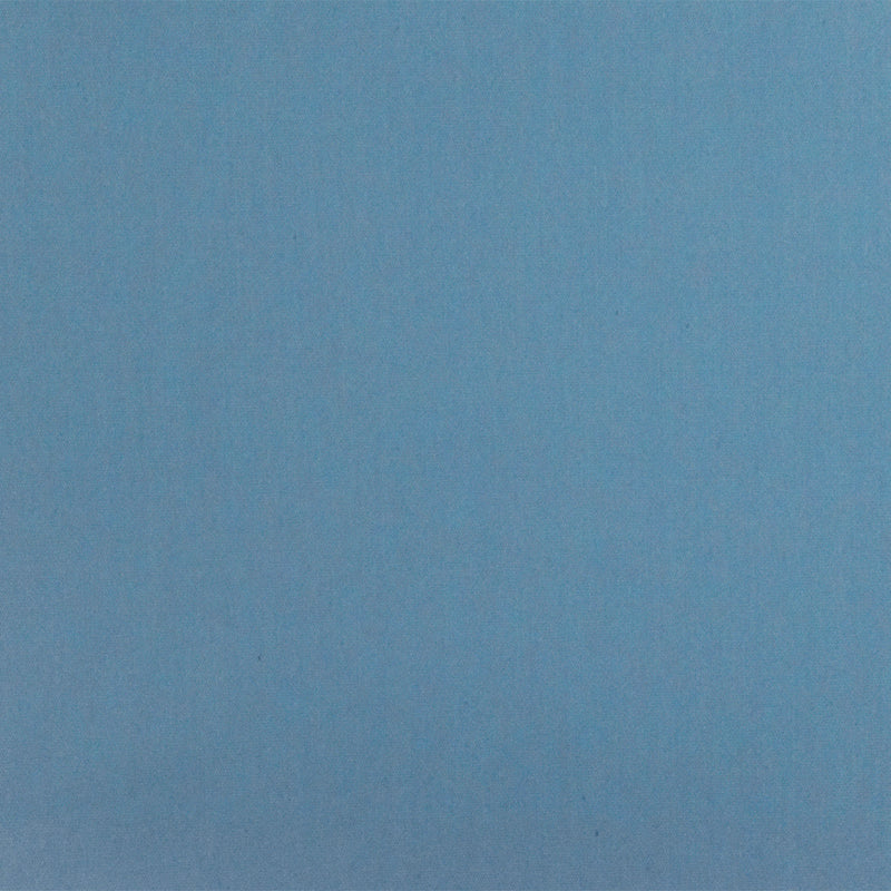 Water Blue Solid Stretch Cotton Blend Broadcloth Woven Fabric