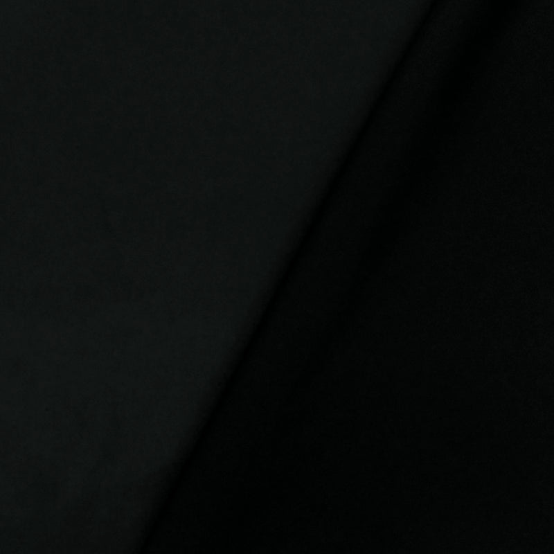 3 5/8 YD PC-Glamorous Black Solid Polyester Satin Woven Fabric