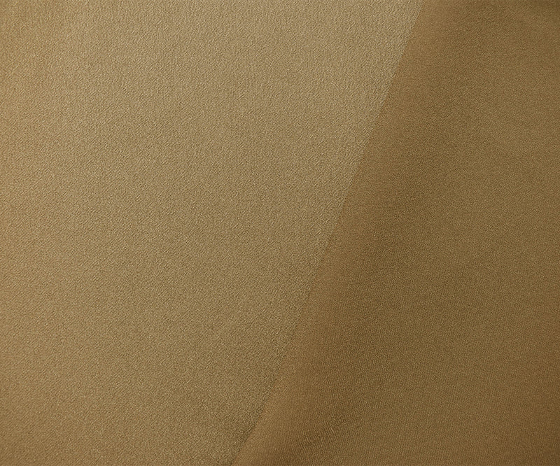 Brown Triacetate-Poly Crepe Back Satin Woven Fabric