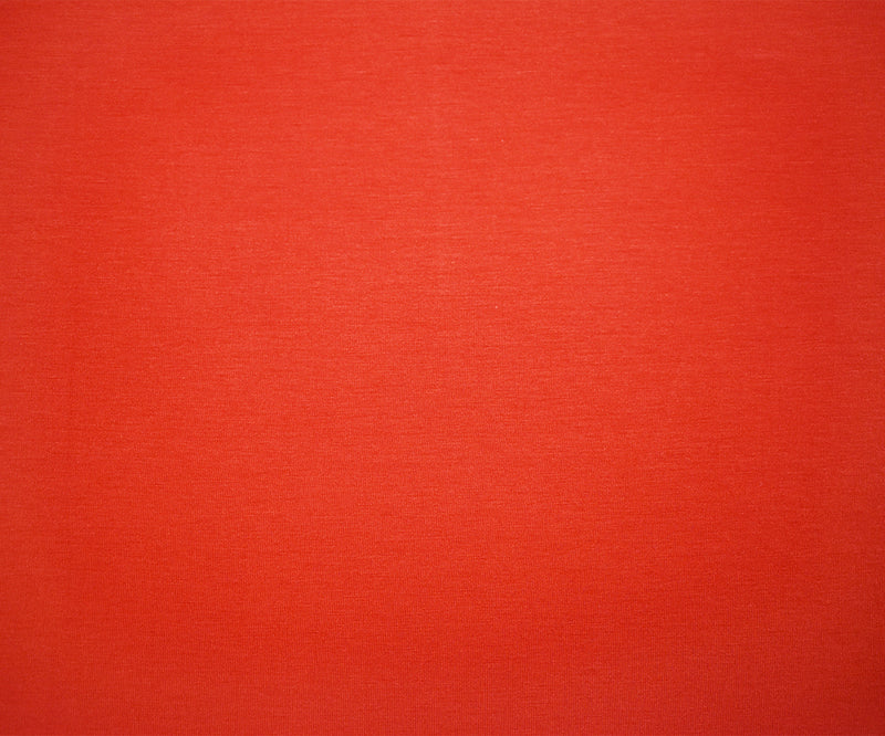 Orange Rayon Stretch Spandex Solid Jersey Knit Fabric