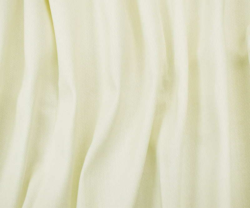 Natural Ivory Lyocell-Cotton Blend Stretch Spandex Denim Fabric