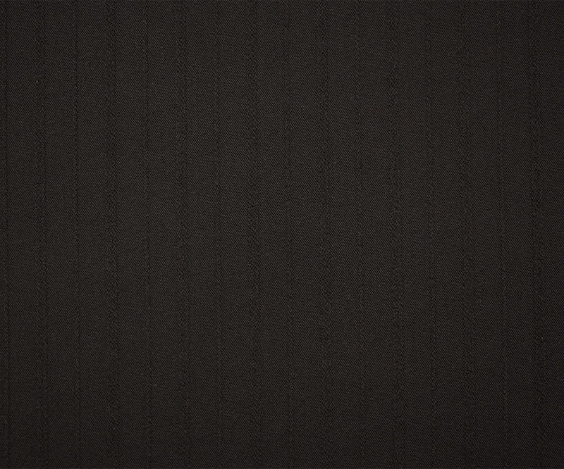Dark Brown Stripe Texture Stretch Twill Suiting Woven Fabric