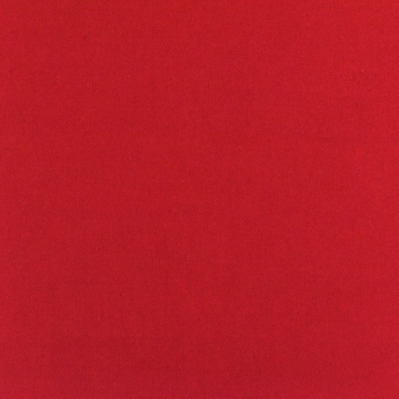 Dark Red Solid Stretch Poplin Woven Fabric