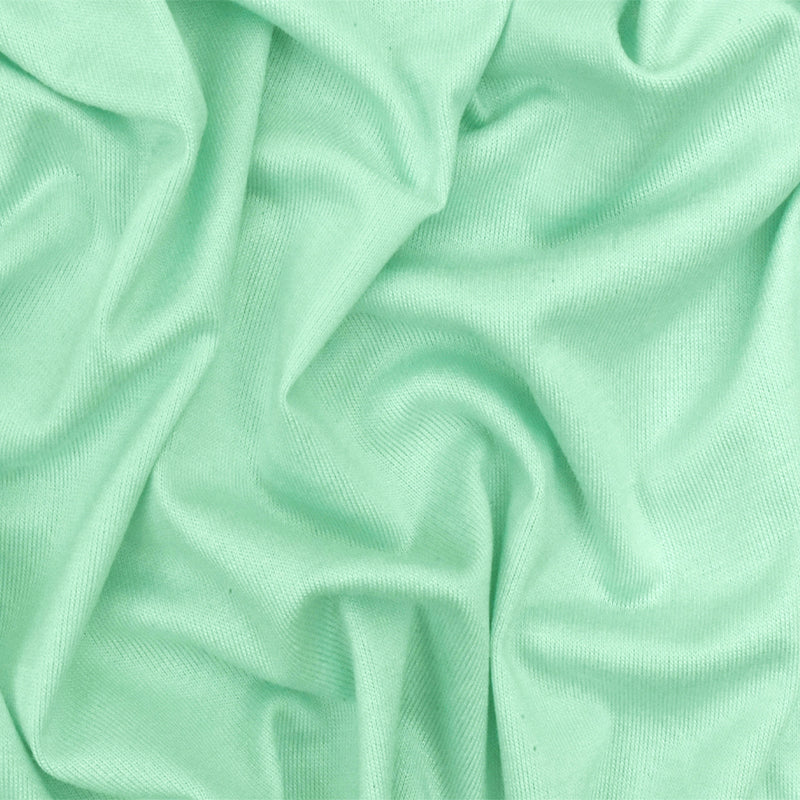 Cool Mint Green Solid Stretch Rayon Jersey Knit Fabric