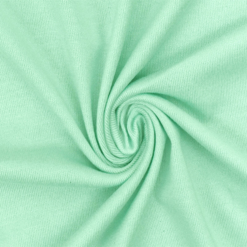 Cool Mint Green Solid Stretch Rayon Jersey Knit Fabric