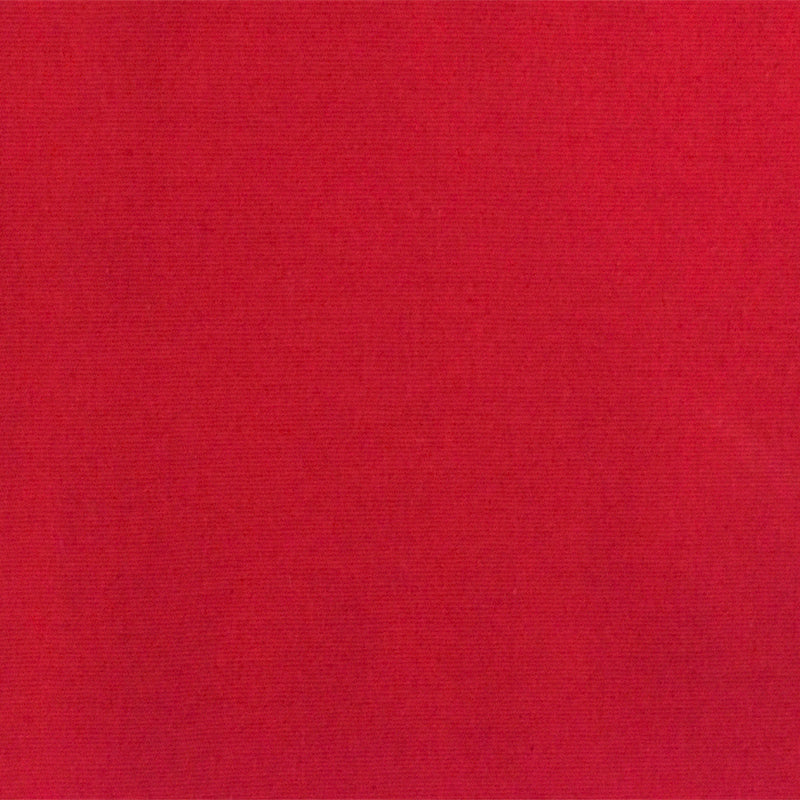 Deep Red Solid Stretch Cotton Poplin Woven Fabric