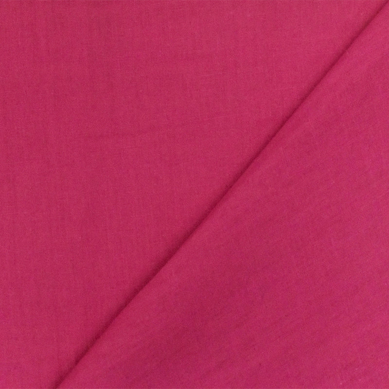 Magenta Pink Solid Polyester Broadcloth Woven Fabric