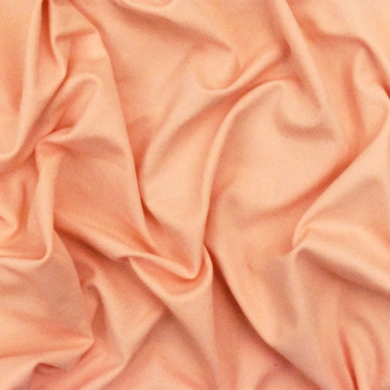 Powder Orange Famous Maker Solid Stretch Tricot Yoga Swimwear Knit Fabric