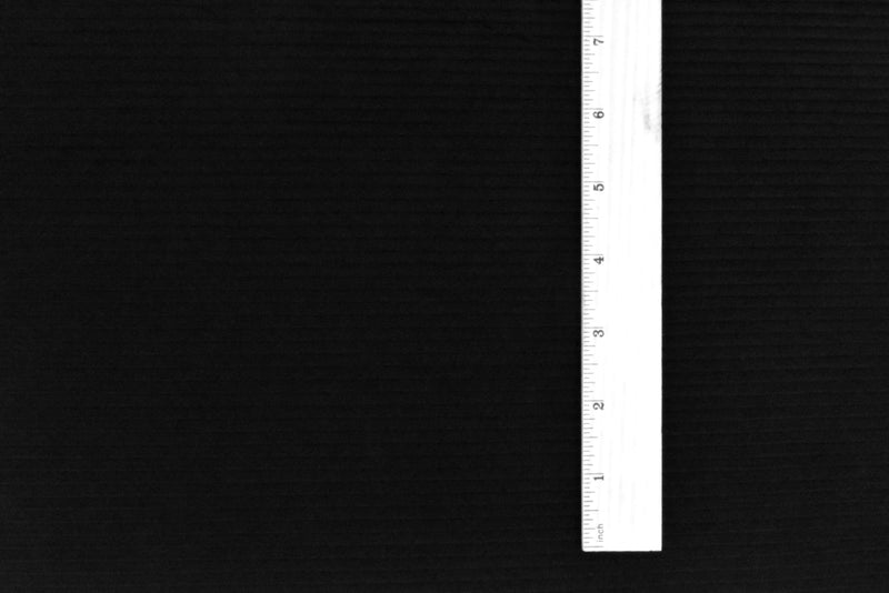 Cold Black Famous Maker 3D Stripe Stretch Activewear Knit Fabric