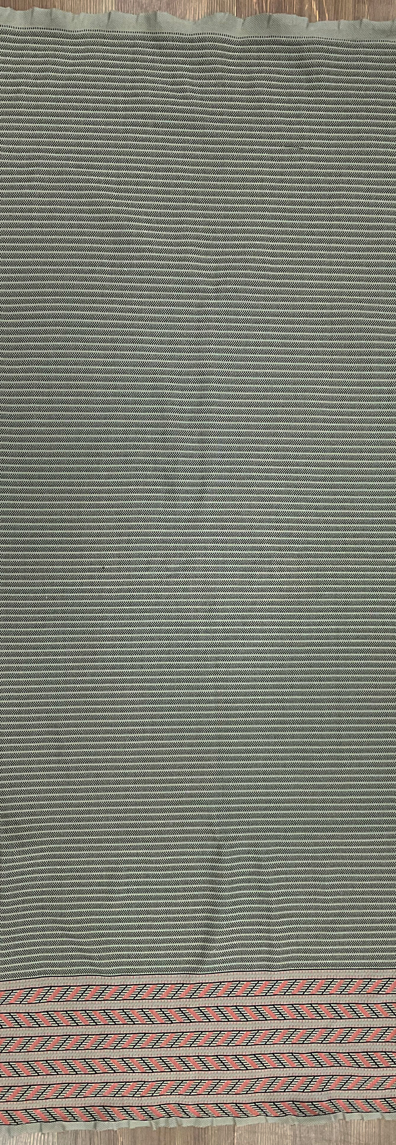 Beige-Multi Famous Maker Tribal Stripe Border Stretch Jacquard Knit Fabric