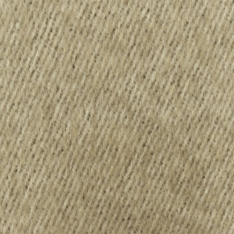 Beige-Black-Multi Brushed Wool Blend Twill Coating Woven Fabric