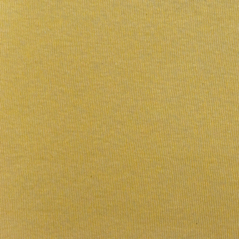 Burnt Yellow Solid Stretch Polyester 1x1 Rib Knit Fabric