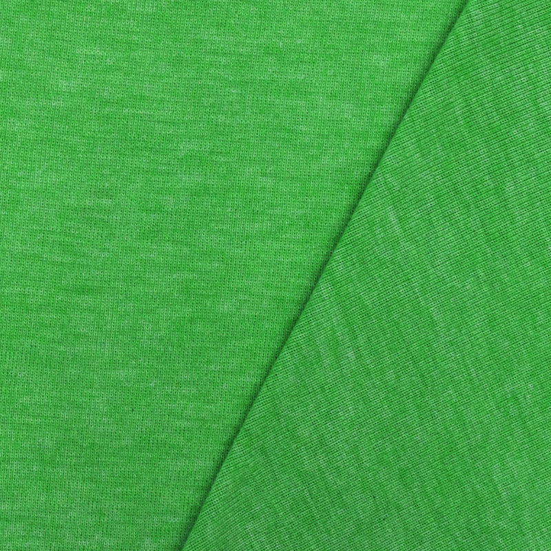 1 YD PC-Kelly Green Slub Stretch Polyester Interlock Knit Fabric
