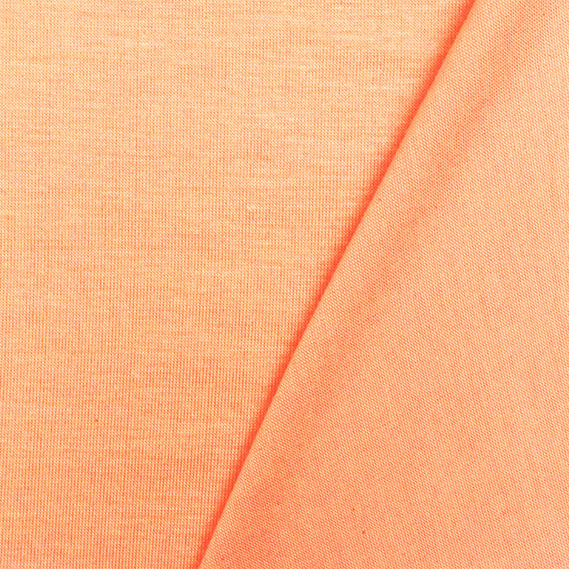 Coral Orange Solid Stretch Modal T-Shirt Jersey Knit Fabric