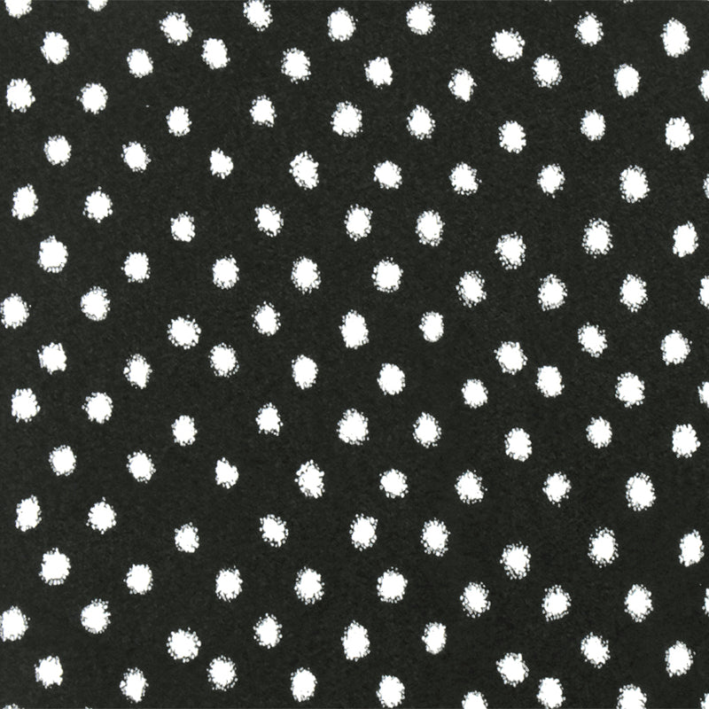 Basic Black-White Famous Designer Blurry Dot Printed Chiffon Fabric