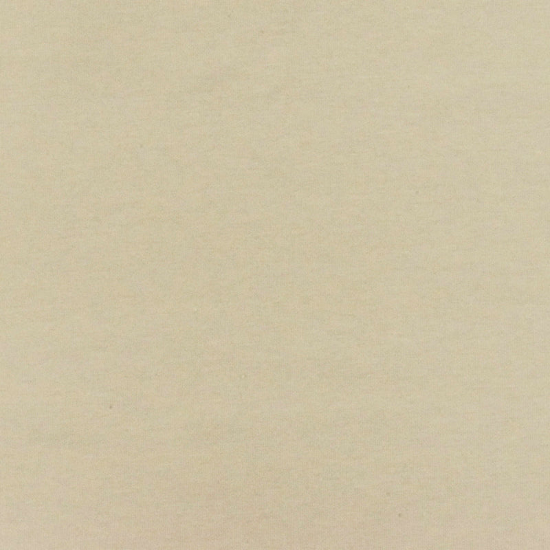 Beige Solid Stretch Cotton Jersey Knit Fabric