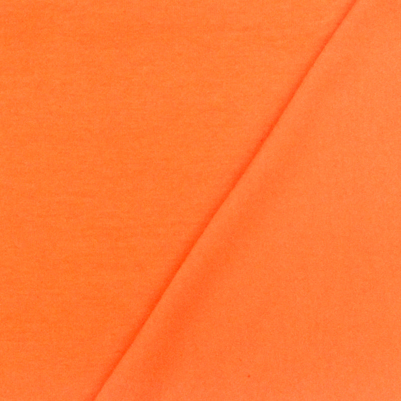 Strong Orange Solid Stretch Cotton Jersey Knit Fabric