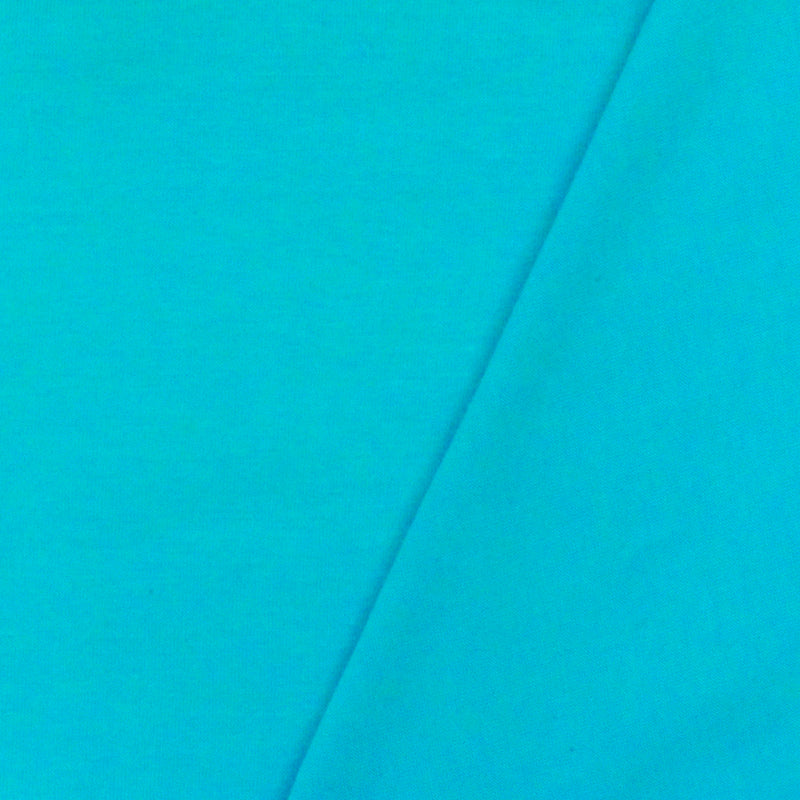 Scuba Blue Solid Stretch Cotton Jersey Knit Fabric
